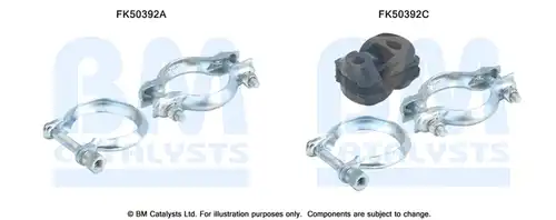 Монтажен комплект, изпускателна система BM CATALYSTS FK50392