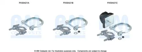 Монтажен комплект, изпускателна система BM CATALYSTS FK50421