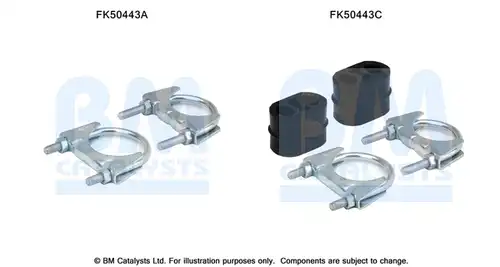 Монтажен комплект, изпускателна система BM CATALYSTS FK50443