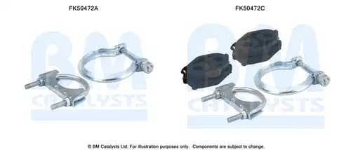 Монтажен комплект, изпускателна система BM CATALYSTS FK50472