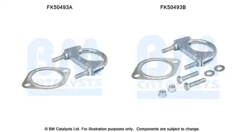 Монтажен комплект, изпускателна система BM CATALYSTS FK50493