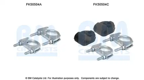 Монтажен комплект, изпускателна система BM CATALYSTS FK50504