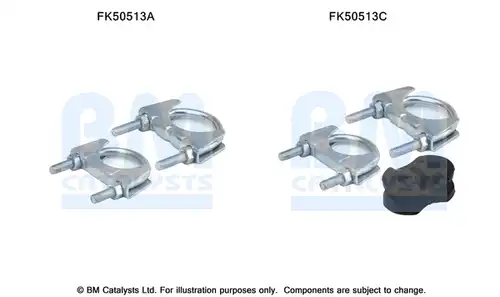 Монтажен комплект, изпускателна система BM CATALYSTS FK50513