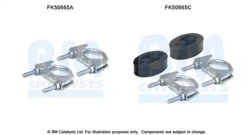 Монтажен комплект, изпускателна система BM CATALYSTS FK50665