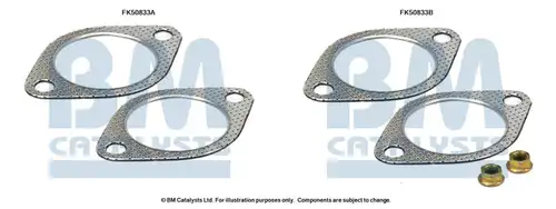 Монтажен комплект, изпускателна тръба BM CATALYSTS FK50833