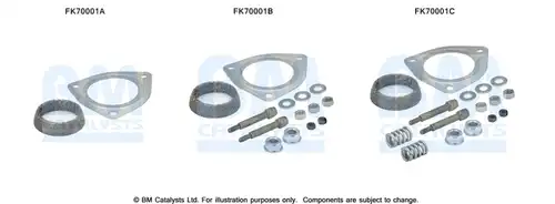 Монтажен комплект, изпускателна система BM CATALYSTS FK70001
