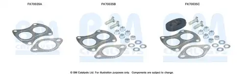 Монтажен комплект, изпускателна система BM CATALYSTS FK70035