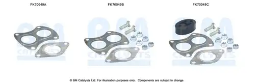 Монтажен комплект, изпускателна система BM CATALYSTS FK70049