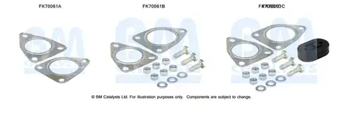 Монтажен комплект, изпускателна система BM CATALYSTS FK70061