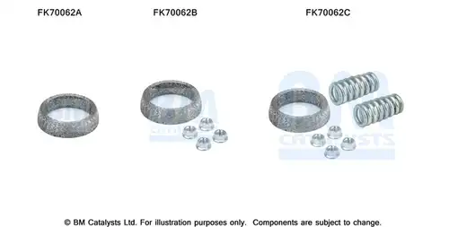 Монтажен комплект, изпускателна система BM CATALYSTS FK70062