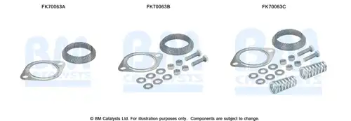Монтажен комплект, изпускателна система BM CATALYSTS FK70063