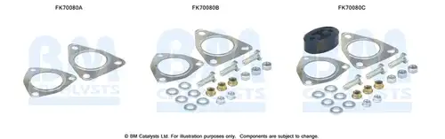 Монтажен комплект, изпускателна система BM CATALYSTS FK70080