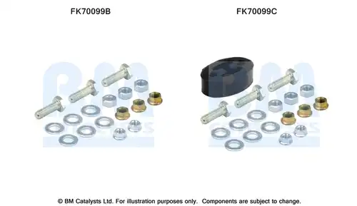 Монтажен комплект, изпускателна система BM CATALYSTS FK70099
