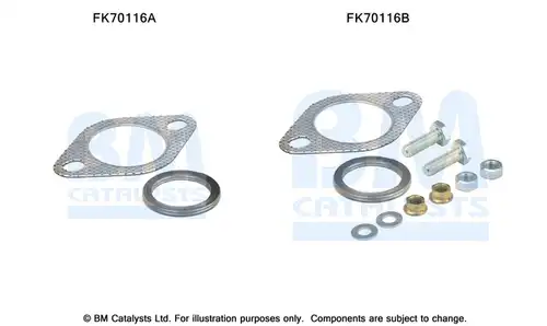 Монтажен комплект, изпускателна система BM CATALYSTS FK70116