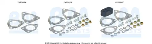 Монтажен комплект, изпускателна система BM CATALYSTS FK70117