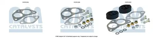 Монтажен комплект, изпускателна система BM CATALYSTS FK70122