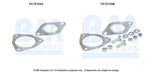 Монтажен комплект, изпускателна система BM CATALYSTS FK70149