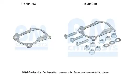 Монтажен комплект, изпускателна система BM CATALYSTS FK70151