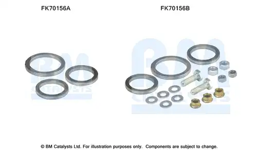 Монтажен комплект, изпускателна система BM CATALYSTS FK70156