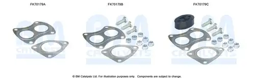 Монтажен комплект, изпускателна система BM CATALYSTS FK70179