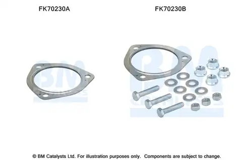 Монтажен комплект, изпускателна система BM CATALYSTS FK70230
