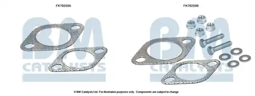 Монтажен комплект, изпускателна система BM CATALYSTS FK70259