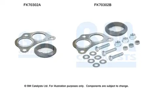 Монтажен комплект, изпускателна система BM CATALYSTS FK70302