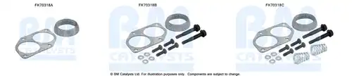 Монтажен комплект, изпускателна система BM CATALYSTS FK70318