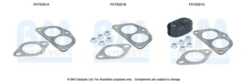 Монтажен комплект, изпускателна система BM CATALYSTS FK70361