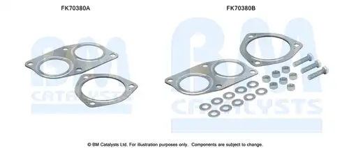 Монтажен комплект, изпускателна система BM CATALYSTS FK70380