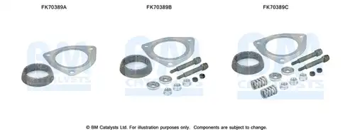 Монтажен комплект, изпускателна система BM CATALYSTS FK70389