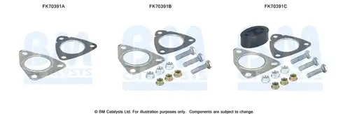 Монтажен комплект, изпускателна система BM CATALYSTS FK70391