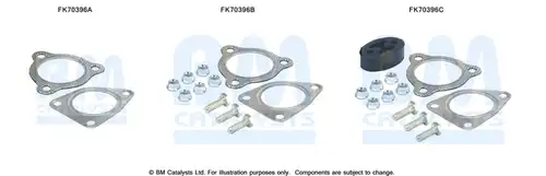 Монтажен комплект, изпускателна система BM CATALYSTS FK70396