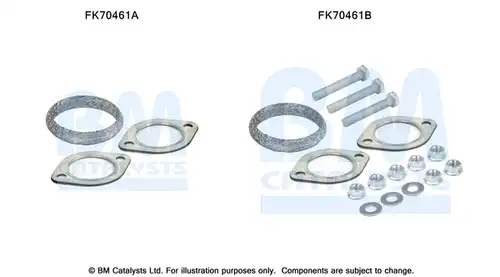 Монтажен комплект, изпускателна система BM CATALYSTS FK70461