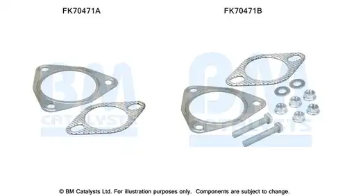 Монтажен комплект, изпускателна система BM CATALYSTS FK70471