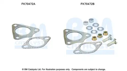 Монтажен комплект, изпускателна система BM CATALYSTS FK70472