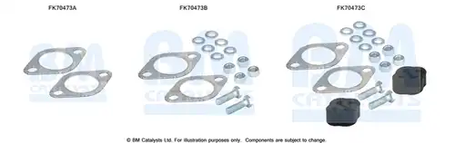 Монтажен комплект, изпускателна система BM CATALYSTS FK70473