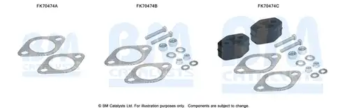 Монтажен комплект, изпускателна система BM CATALYSTS FK70474