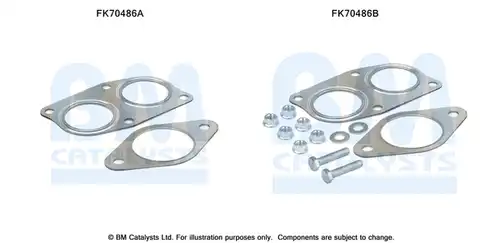 Монтажен комплект, изпускателна система BM CATALYSTS FK70486
