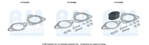 Монтажен комплект, изпускателна система BM CATALYSTS FK70488