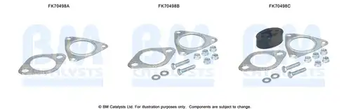 Монтажен комплект, изпускателна система BM CATALYSTS FK70498