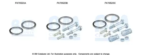 Монтажен комплект, изпускателна система BM CATALYSTS FK70523