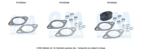 Монтажен комплект, изпускателна система BM CATALYSTS FK70524