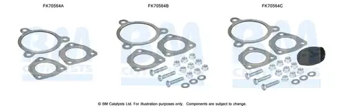 Монтажен комплект, изпускателна система BM CATALYSTS FK70564