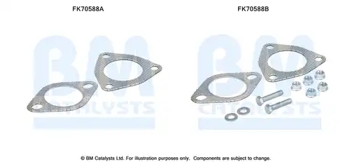 Монтажен комплект, изпускателна система BM CATALYSTS FK70588