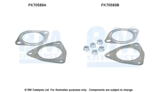 Монтажен комплект, изпускателна система BM CATALYSTS FK70589