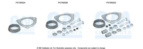 Монтажен комплект, изпускателна система BM CATALYSTS FK70652
