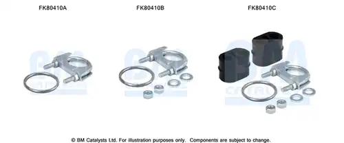 Монтажен комплект, изпускателна система BM CATALYSTS FK80410