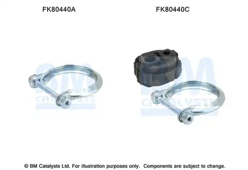 Монтажен комплект, изпускателна система BM CATALYSTS FK80440