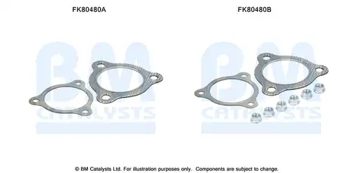 Монтажен комплект, изпускателна система BM CATALYSTS FK80480